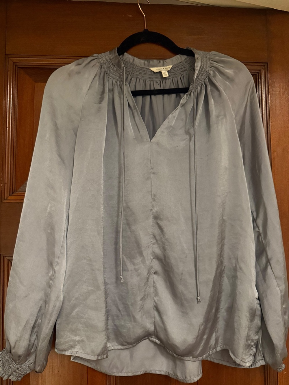 Lucky brand satin blouse